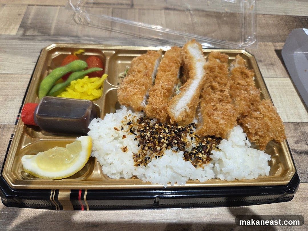 Bento Box with Fried Pork Cutlet