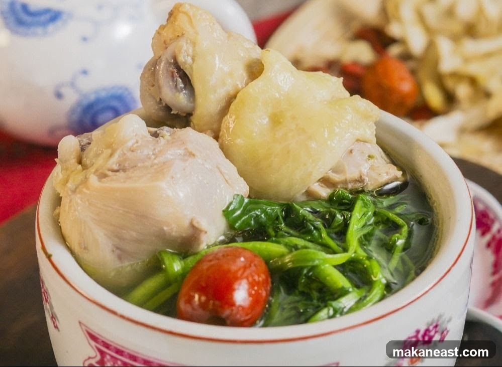 Chicken Soup with Greens and Jujube