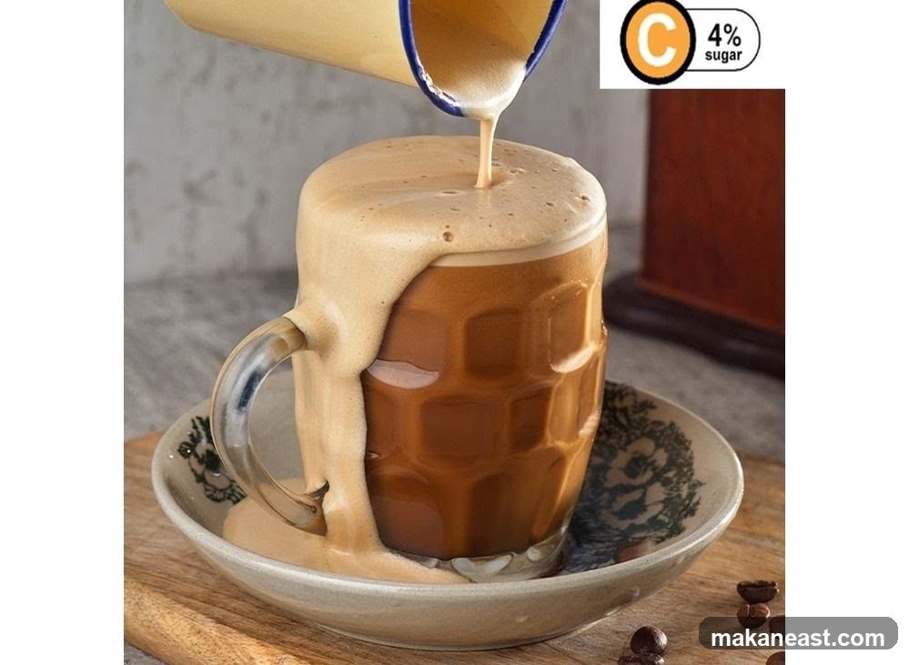 Iced Coffee with Foam