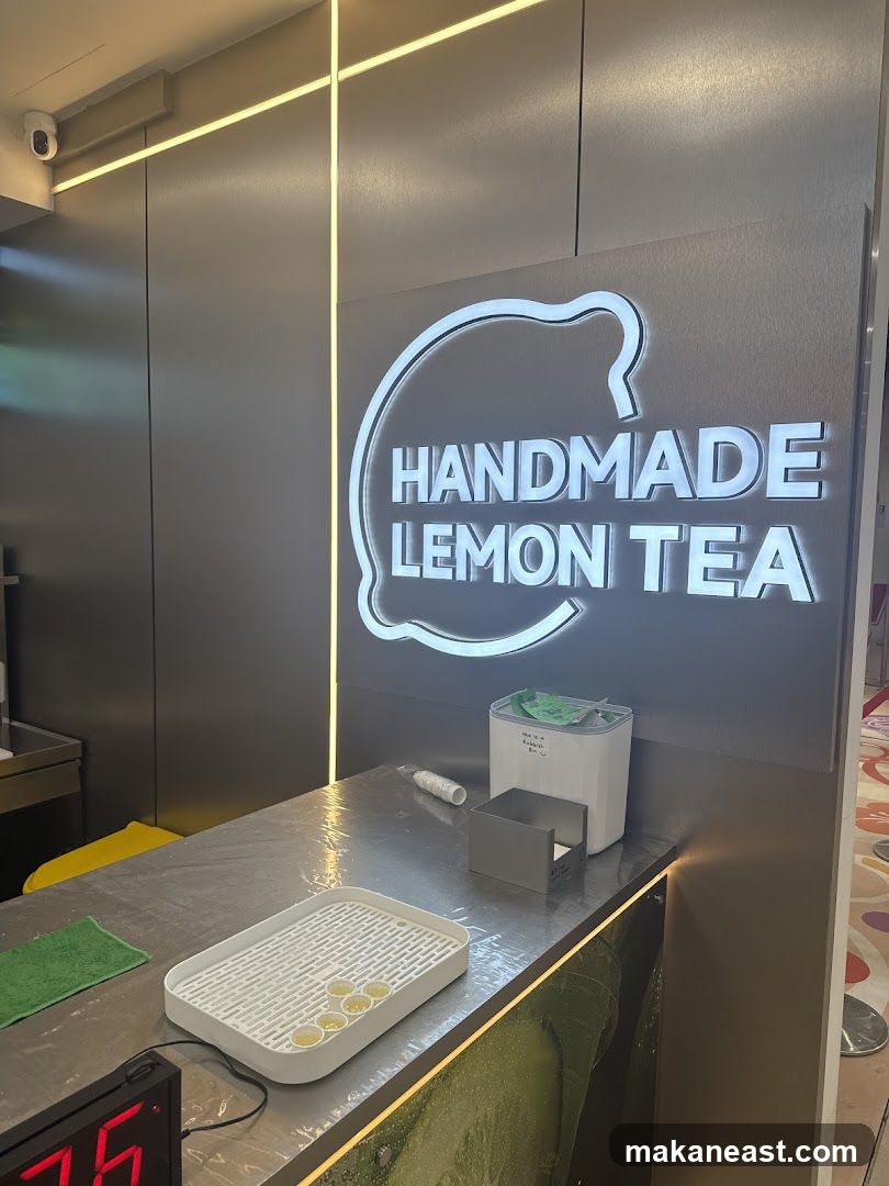 Handmade Lemon Tea Counter
