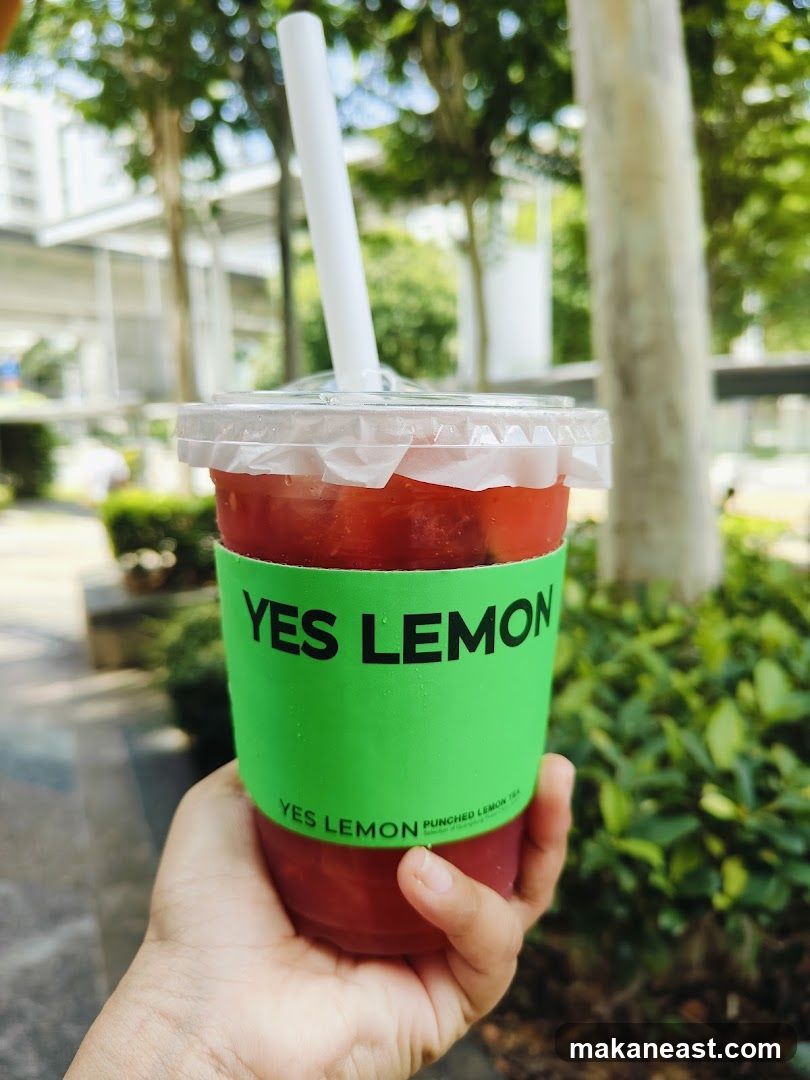Drink with green sleeve