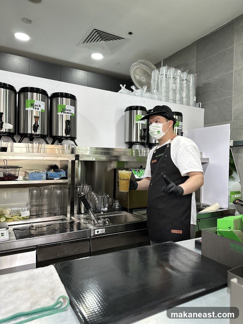 Beverage preparation area