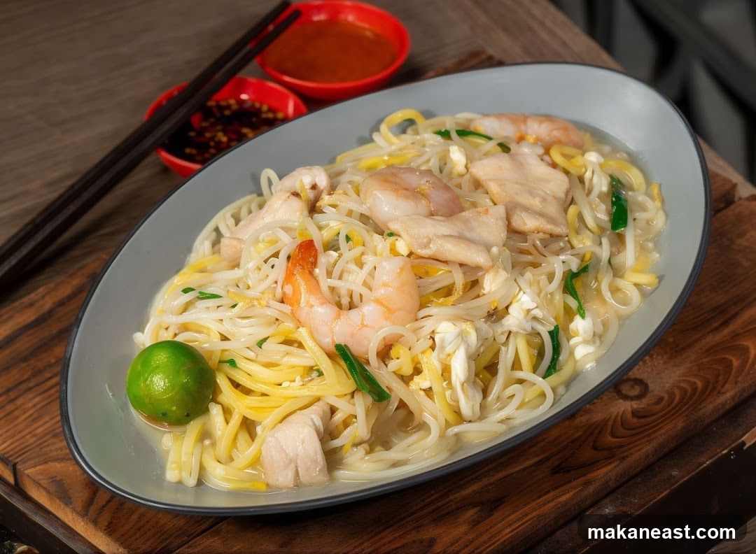 Noodles with Chicken and Shrimp