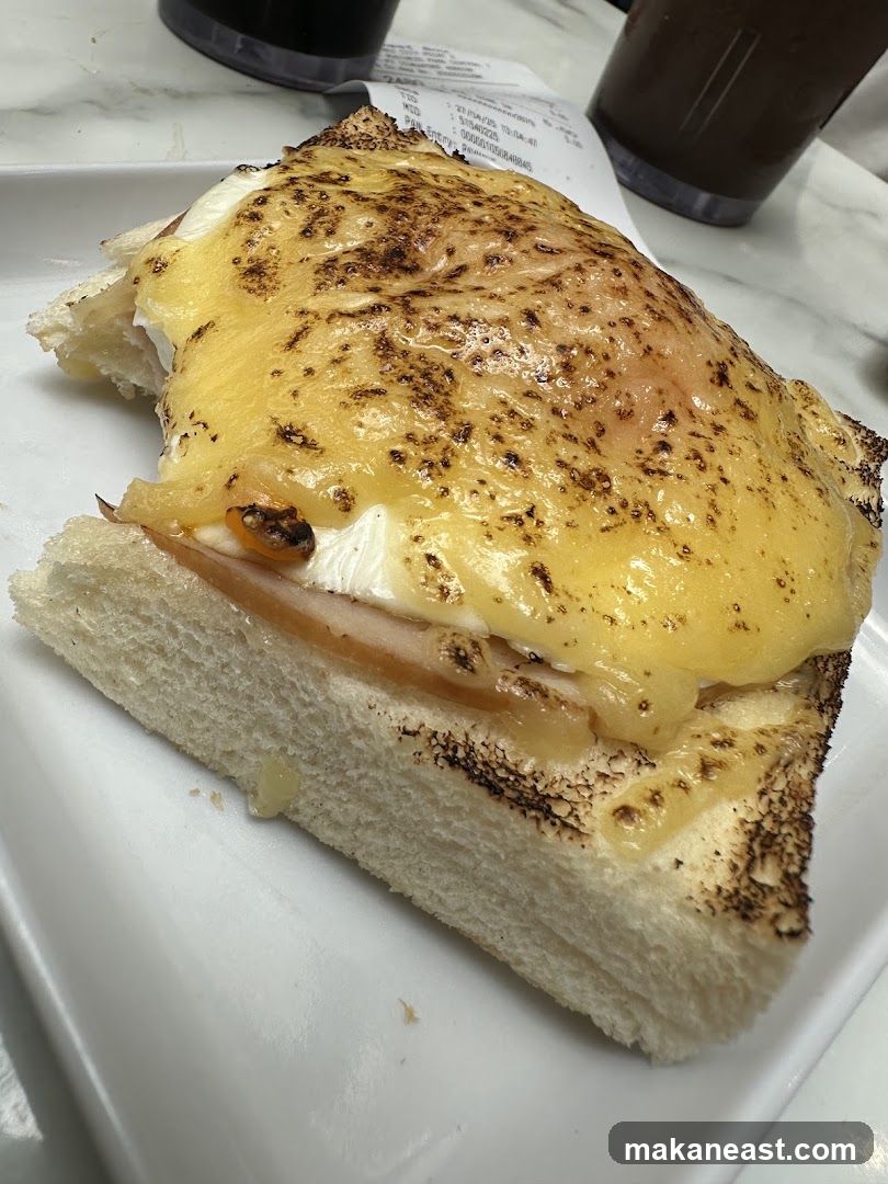 Toasted Sandwich with Melted Cheese