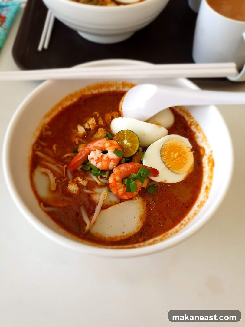 Laksa with Shrimp and Egg