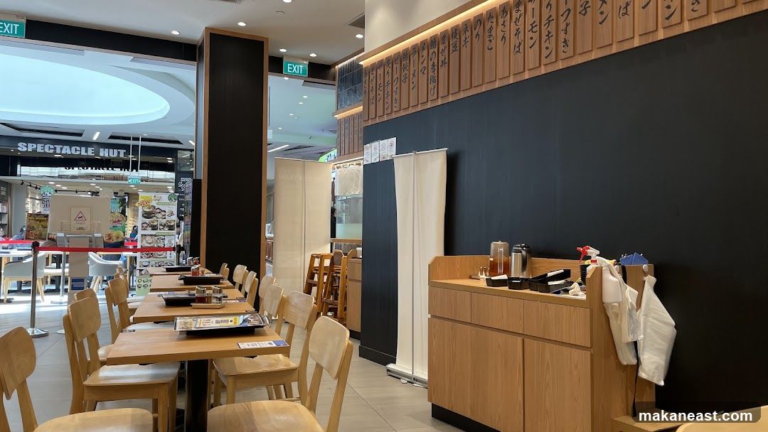 Restaurant Interior with Japanese Menu