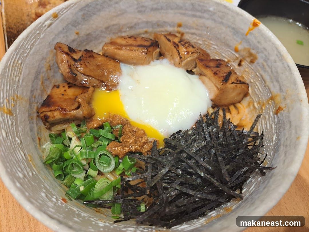 Donburi with Egg and Meat