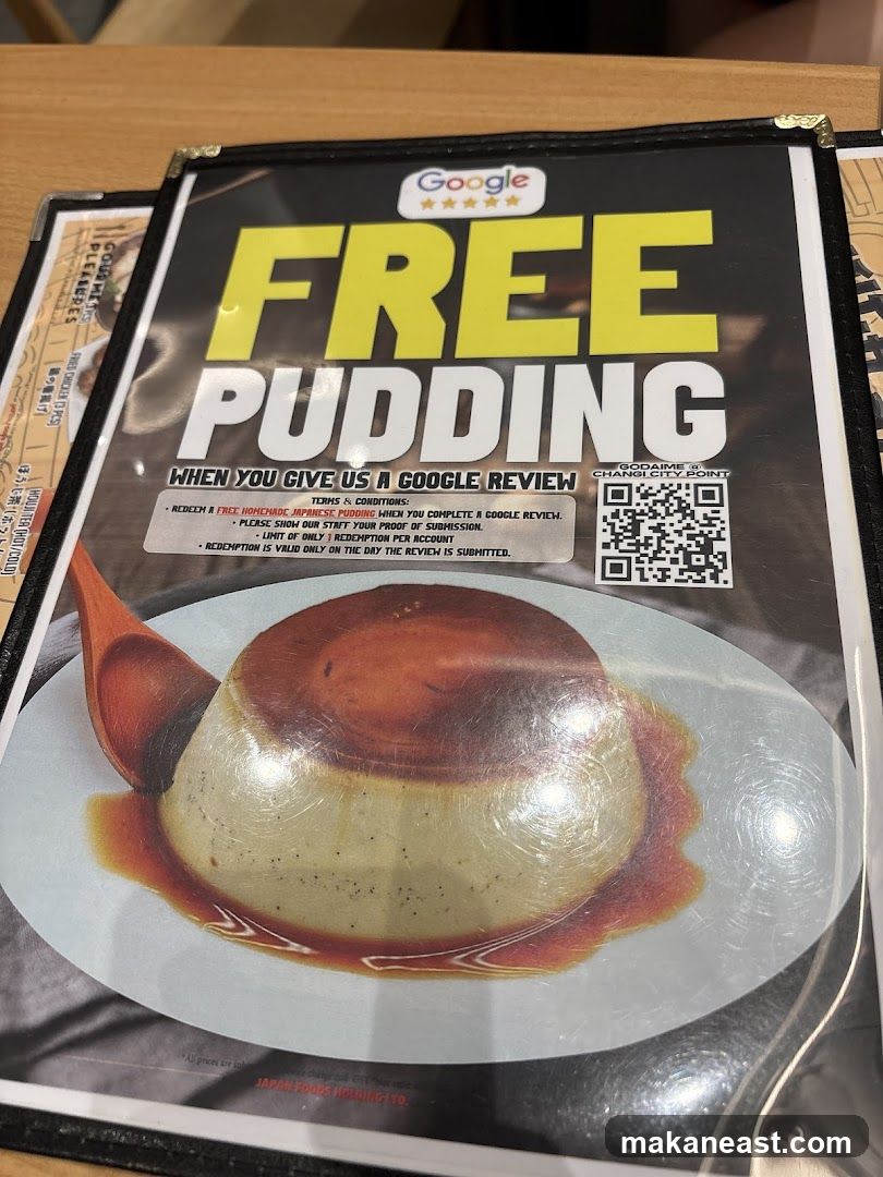 Free Pudding Promotion