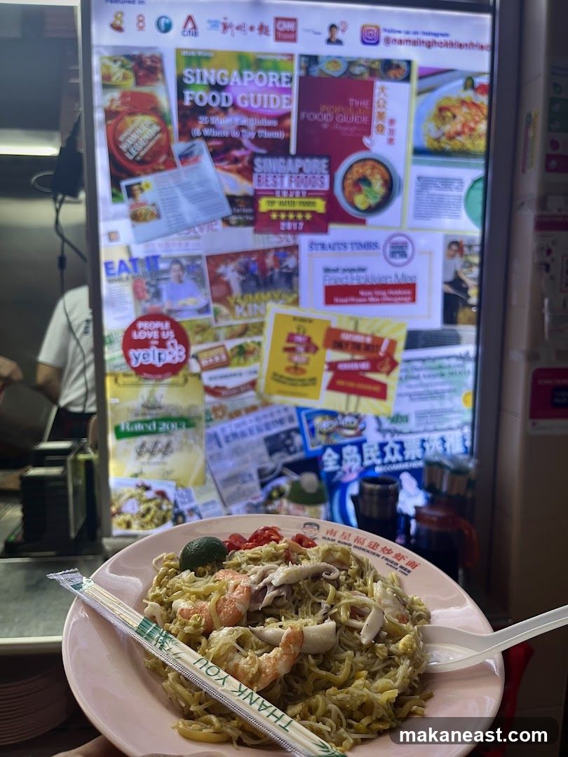 Singapore Food Guide Display