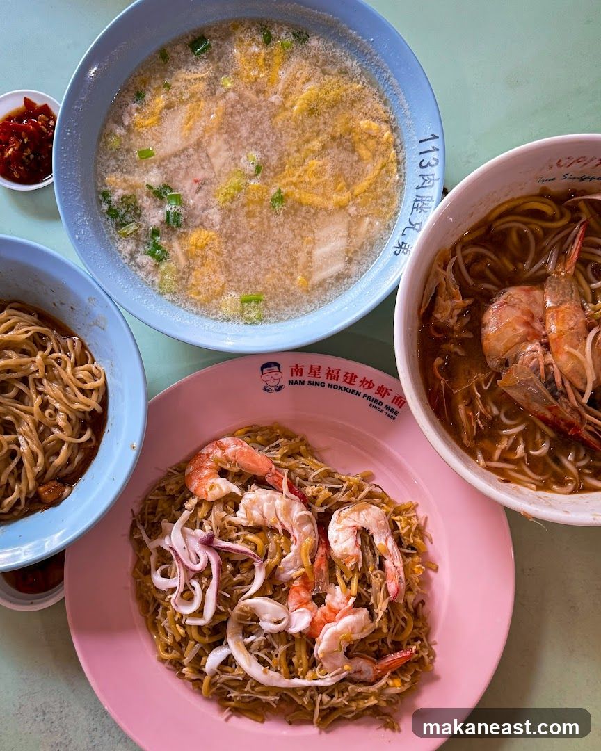 Hokkien Mee and Soup