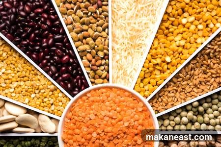 Assortment of Grains and Legumes