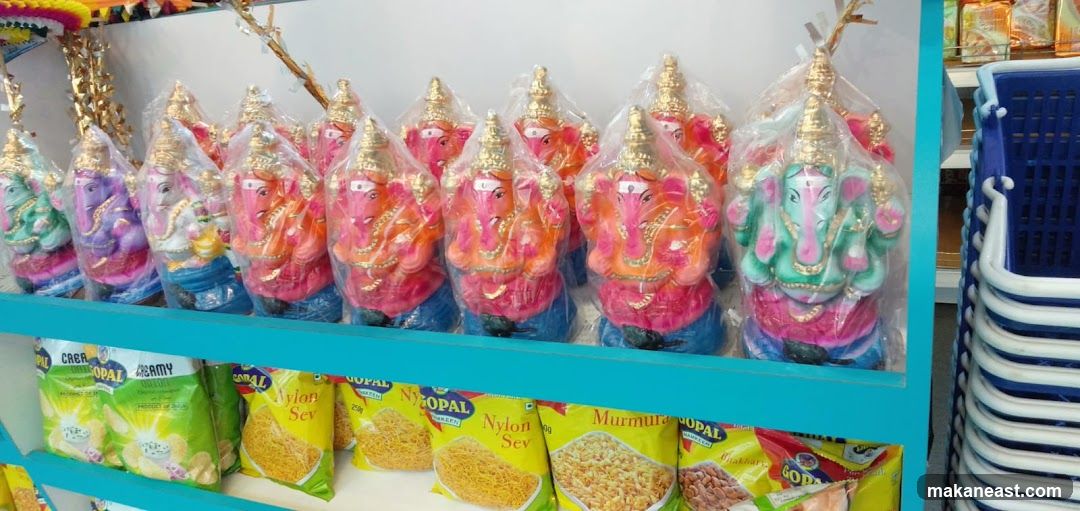 Ganesh Idols and Snacks