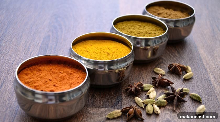 Spices in Bowls