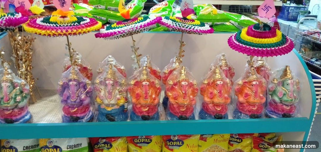 Ganesh Idols and Decorative Umbrellas