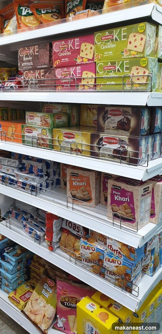 Assortment of Packaged Snacks and Cakes