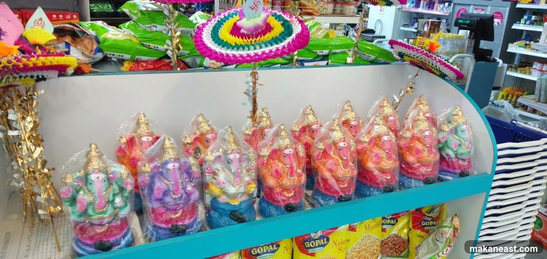 Ganesh Idols and Snacks