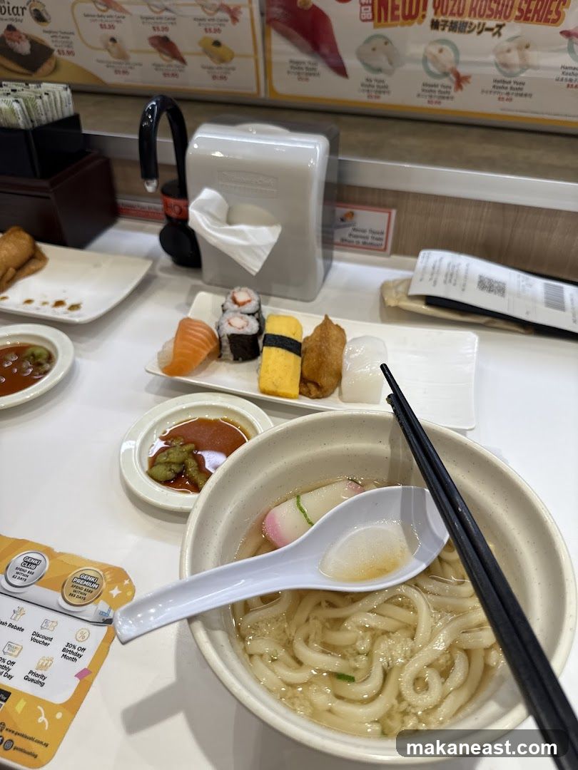 Sushi and Udon Meal