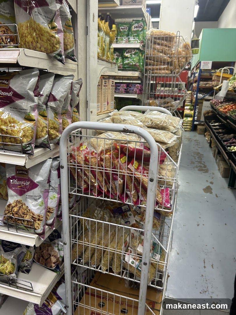 Snack Aisle in a Grocery Store