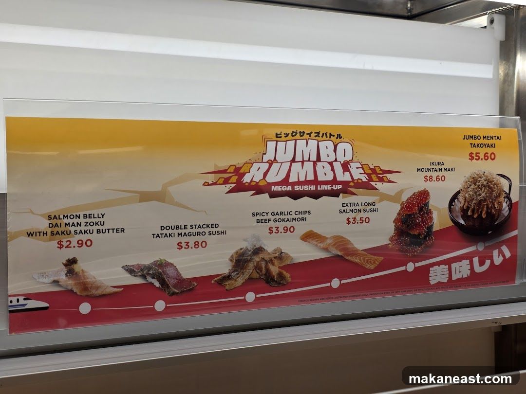 JUMBO RUMBLE MEGA SUSHI LINE-UP