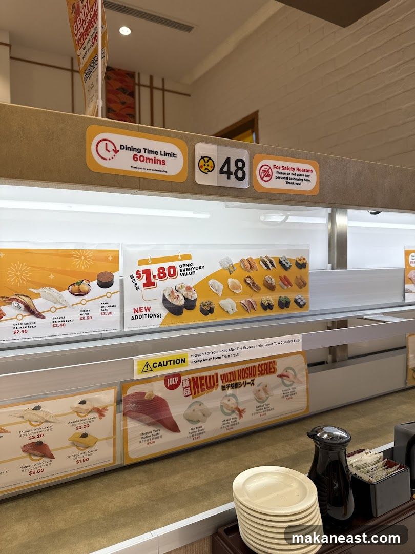 Conveyor Belt Sushi Restaurant Display