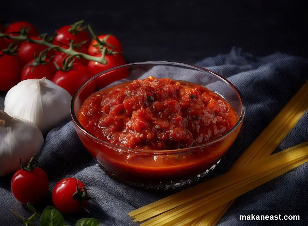 Tomato Sauce with Ingredients