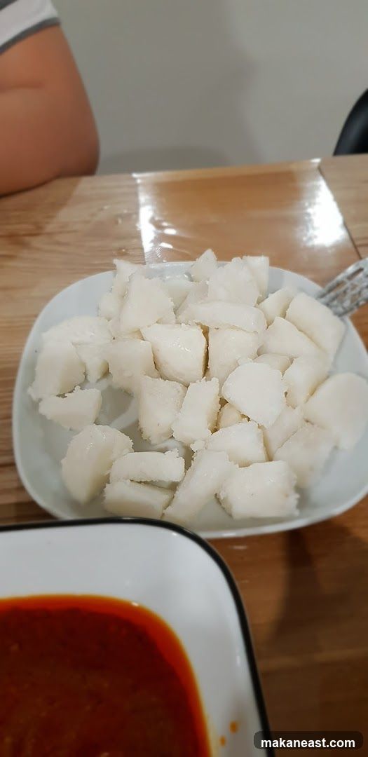Diced Rice Cakes with Sauce