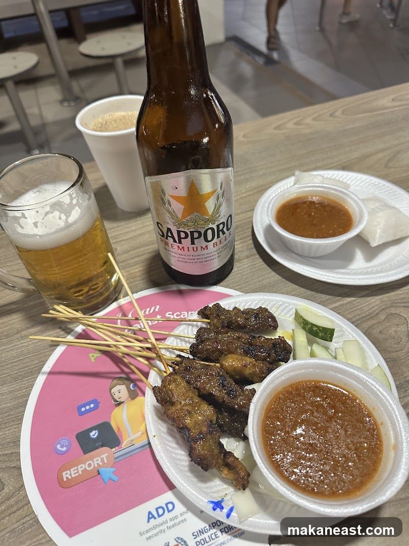 Satay and Beer
