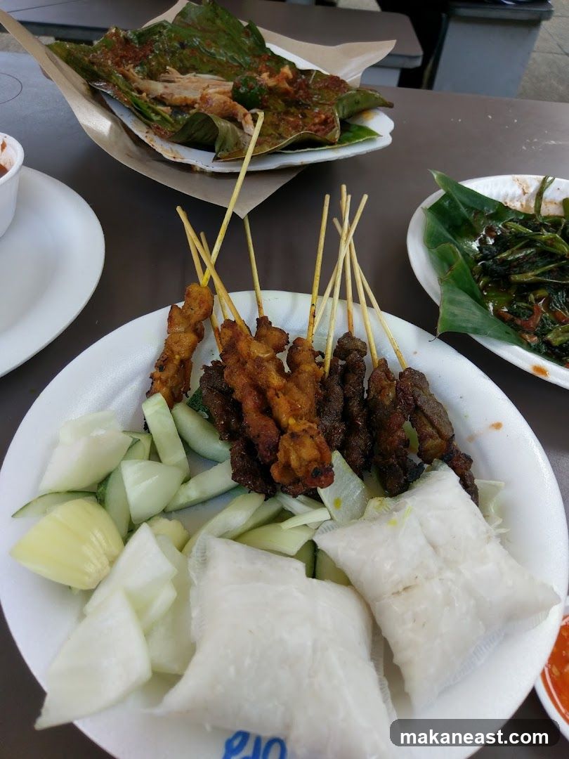 Satay and Vegetables