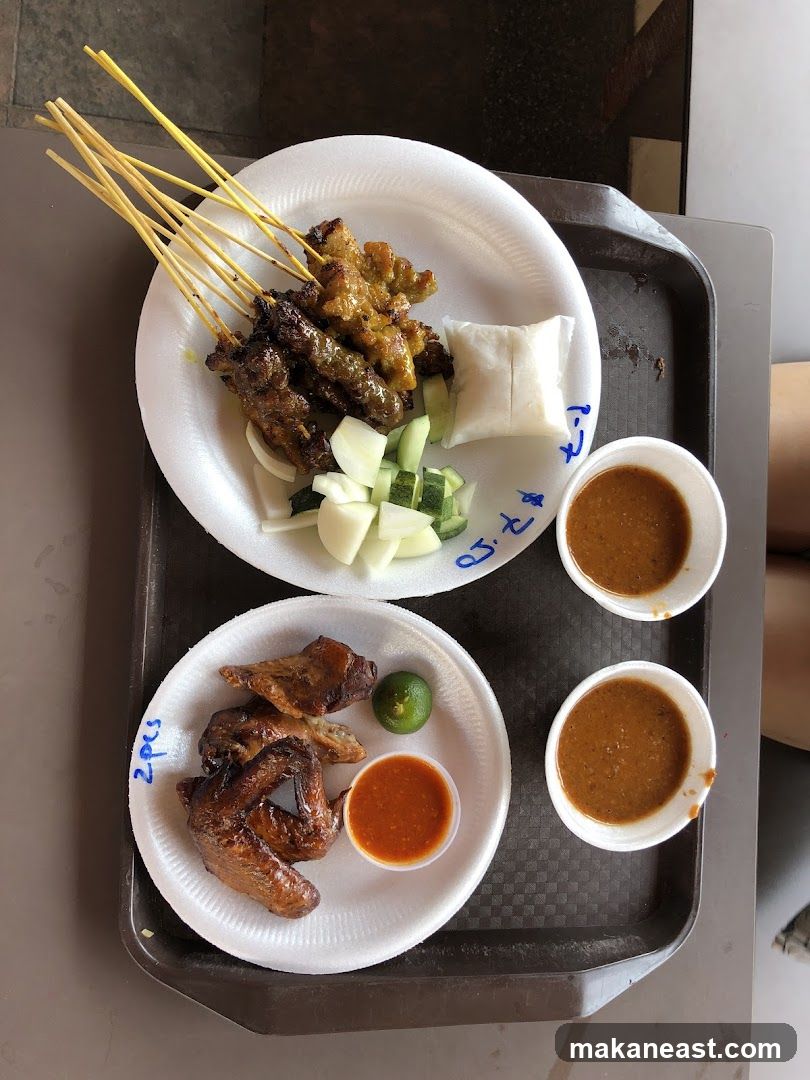 Chicken Wings and Satay