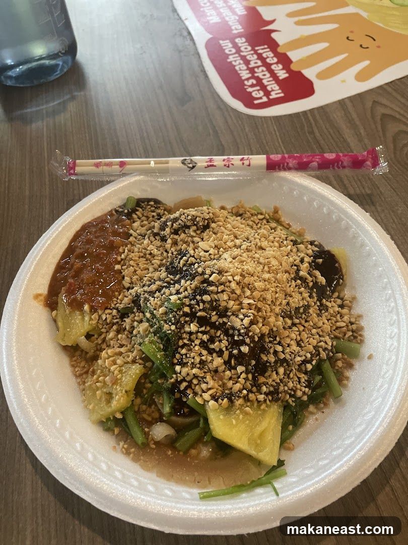 Salad with Peanuts and Sauce
