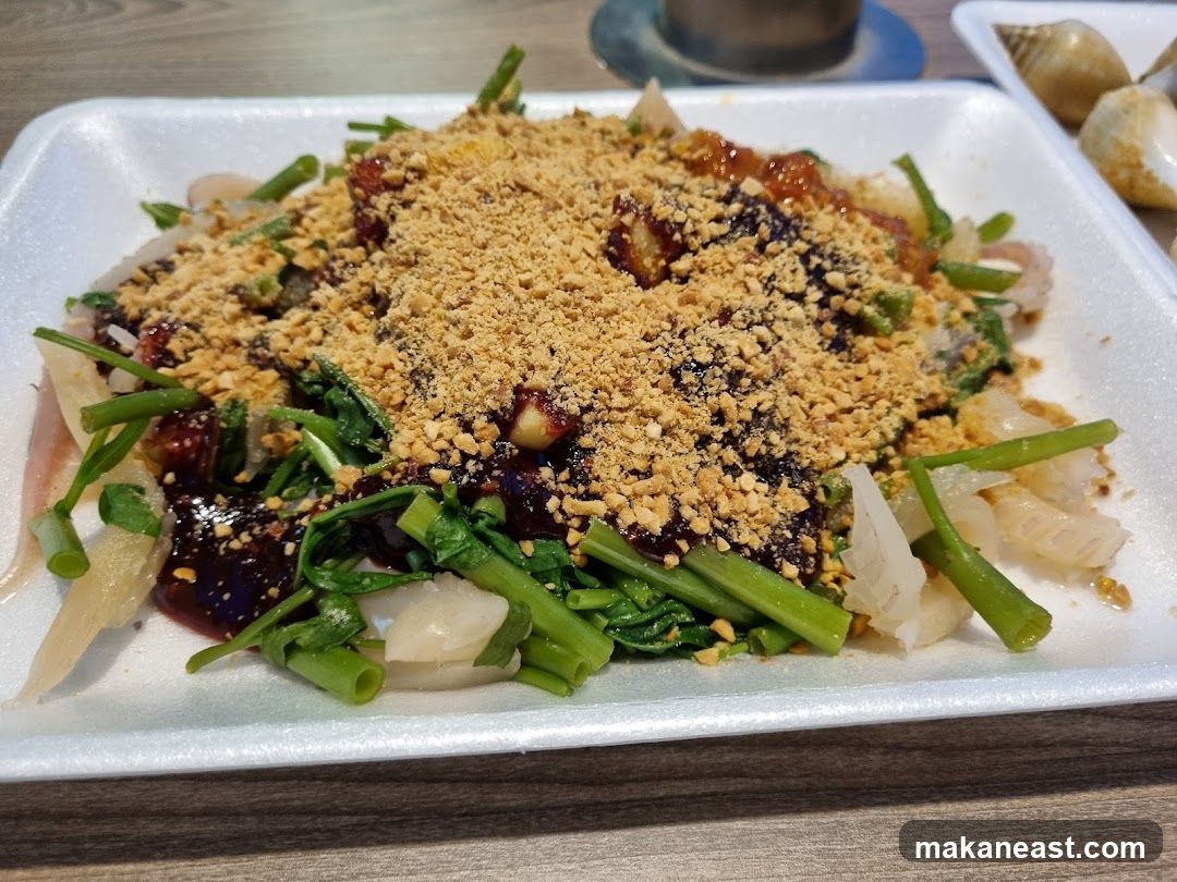 Salad with Peanuts and Sauce