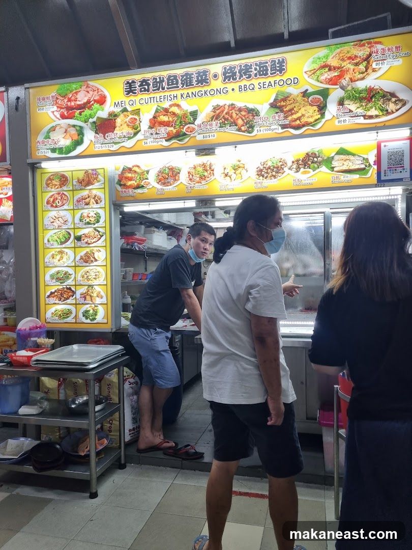 Seafood Stall Menu