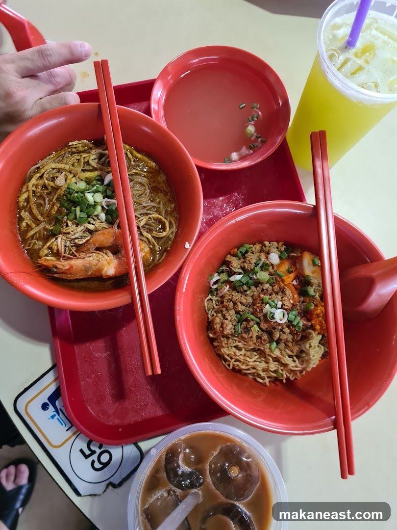 Noodle Dishes and Drinks