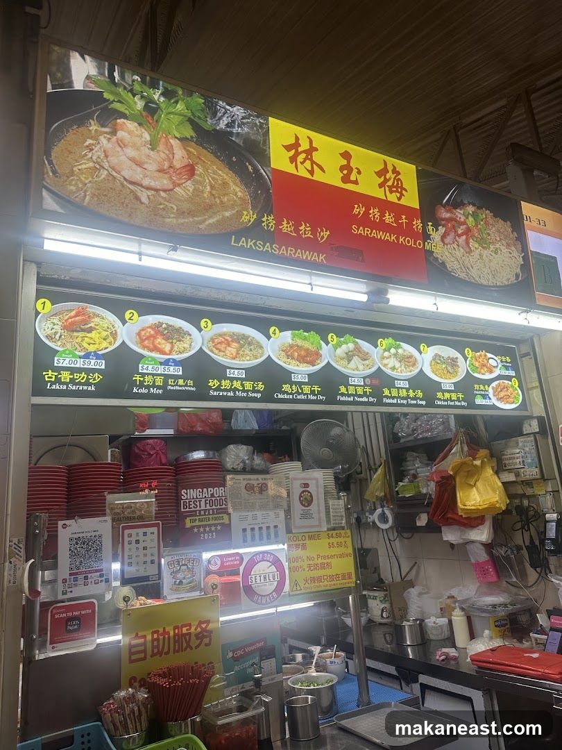 Food Stall Menu and Display