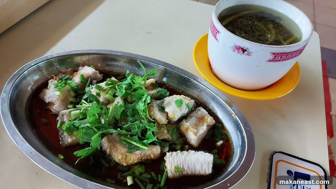 Steamed Fish with Greens and Soup