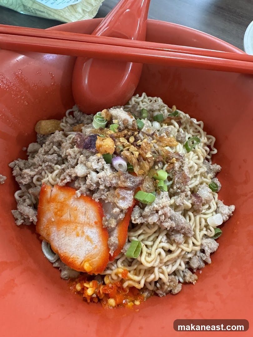 Noodles with Minced Meat and Char Siu