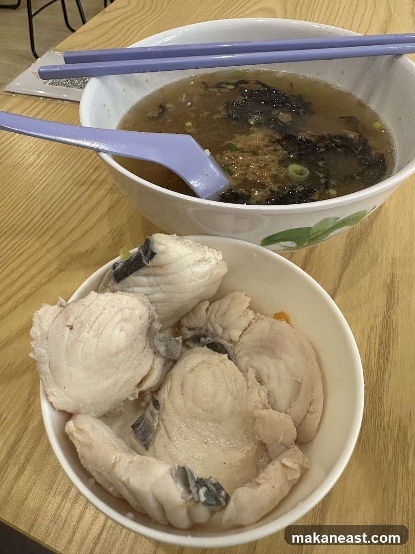 Fish Soup with Steamed Fish Slices