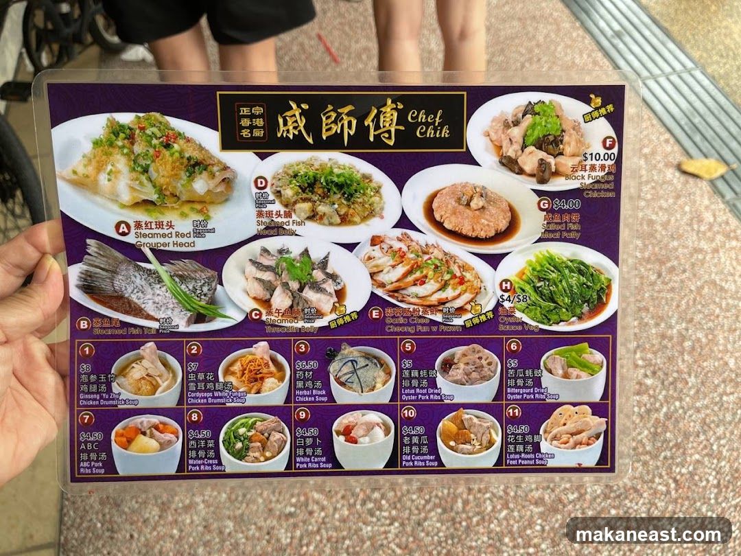 Chef Chik Menu