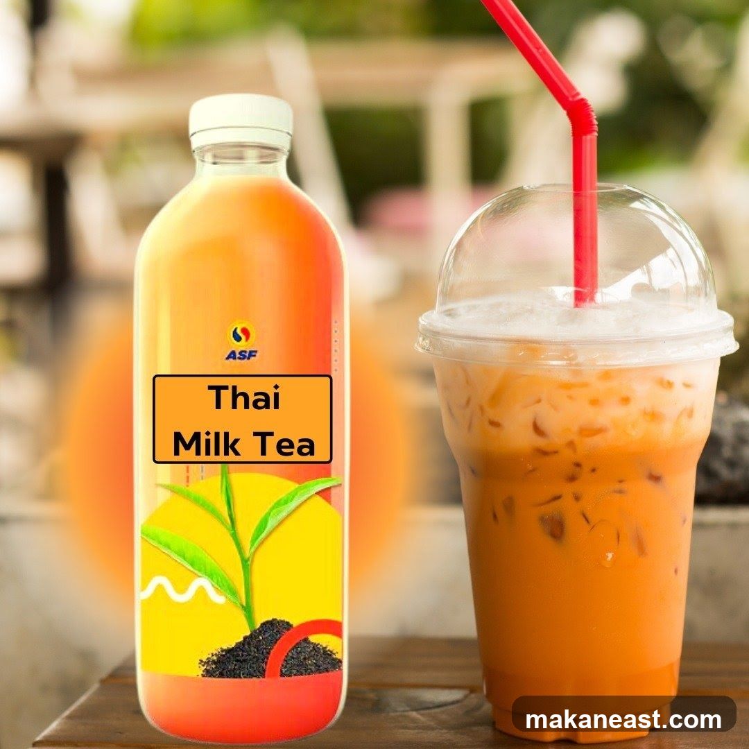 Thai Milk Tea Bottle and Cup
