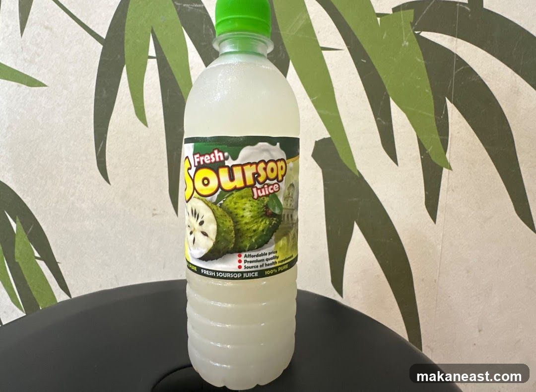 Fresh Soursop Juice Bottle