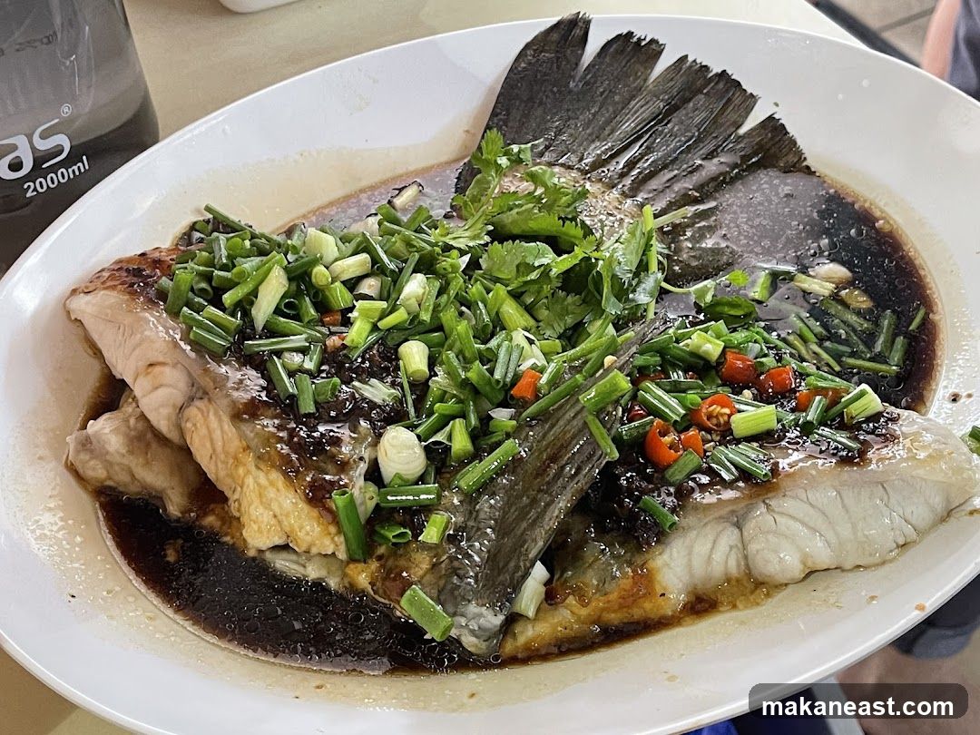 Steamed Fish with Scallions and Chili