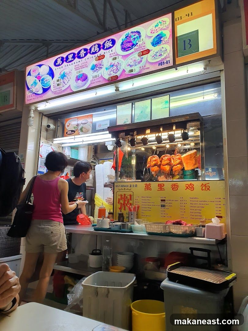 Food Stall with Chicken Rice