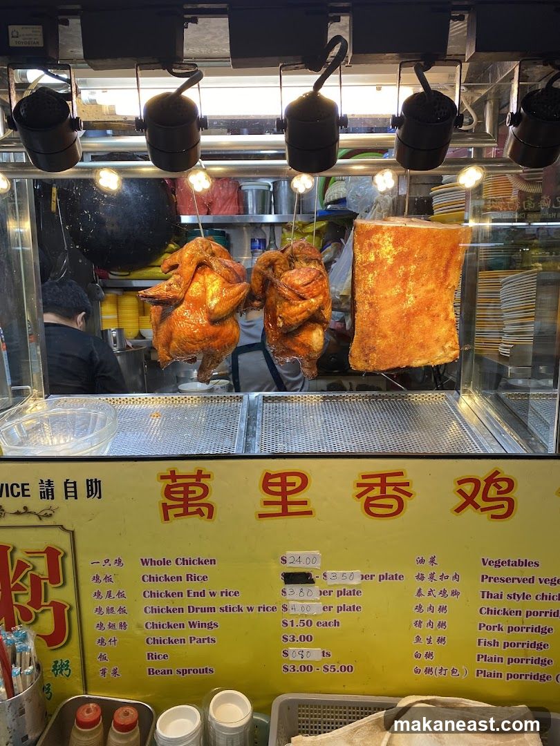 Roast Chicken and Pork Display