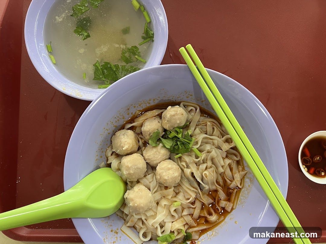 Noodle Dish with Meatballs