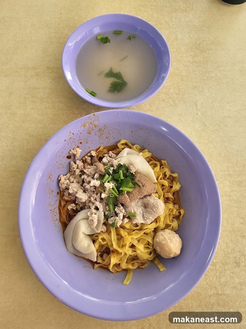 Noodles with Minced Pork and Dumplings