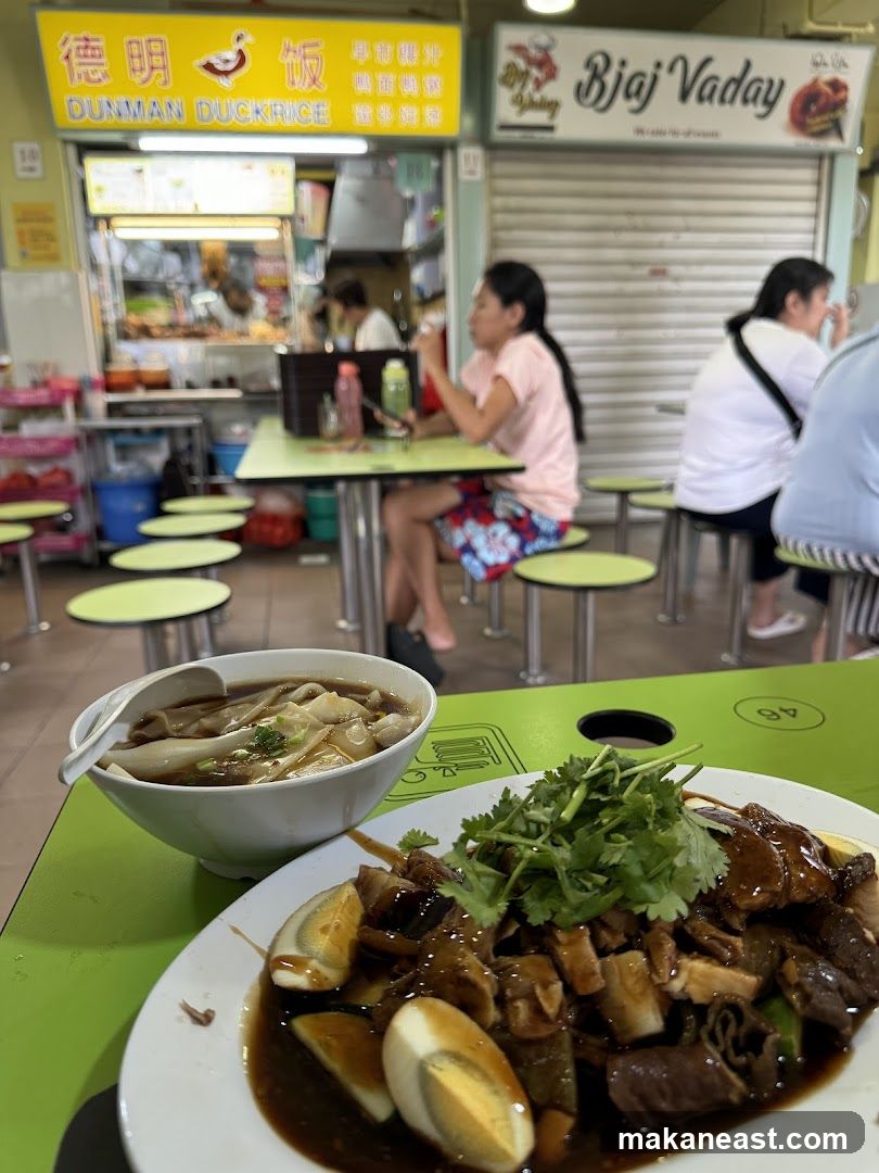 Food Stall with Duck Rice and Vadai