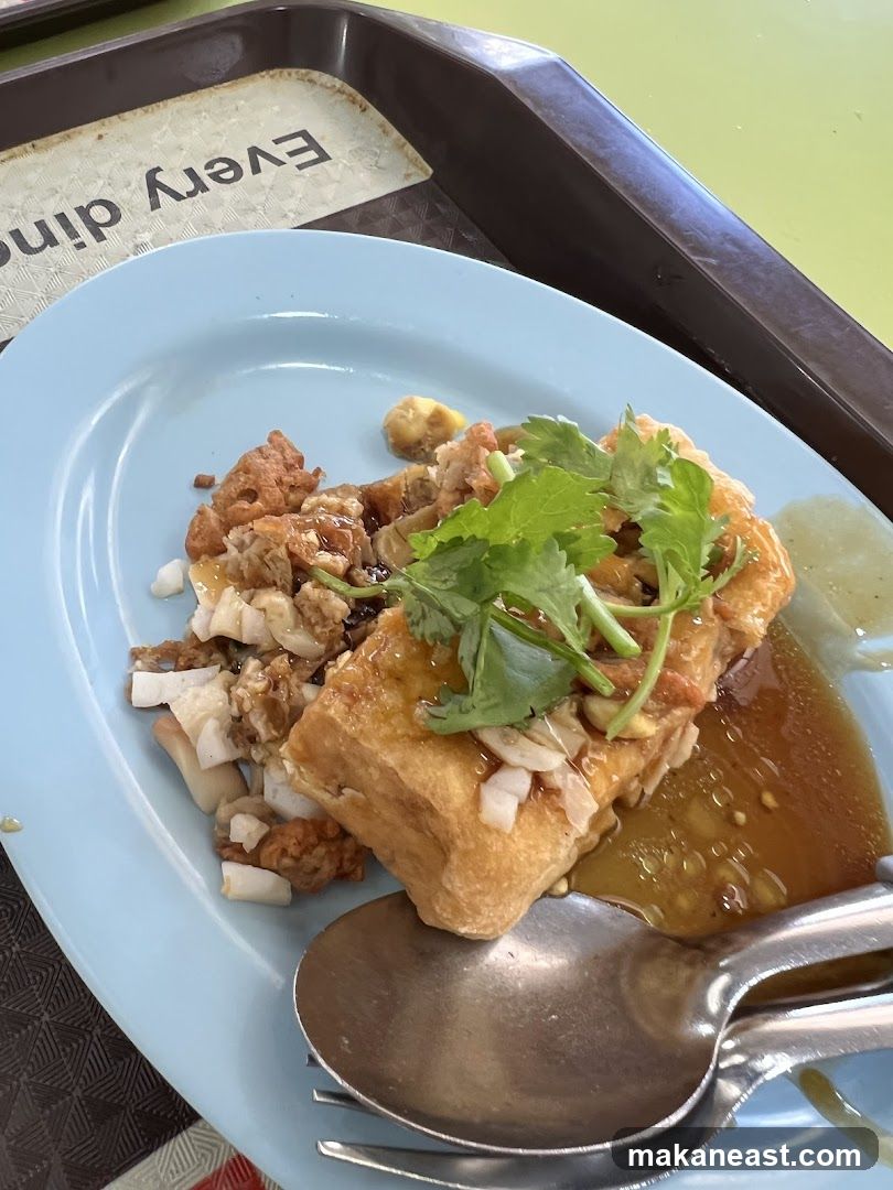 Fried Tofu with Toppings