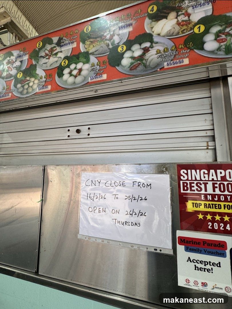 Food Stall Closure Notice