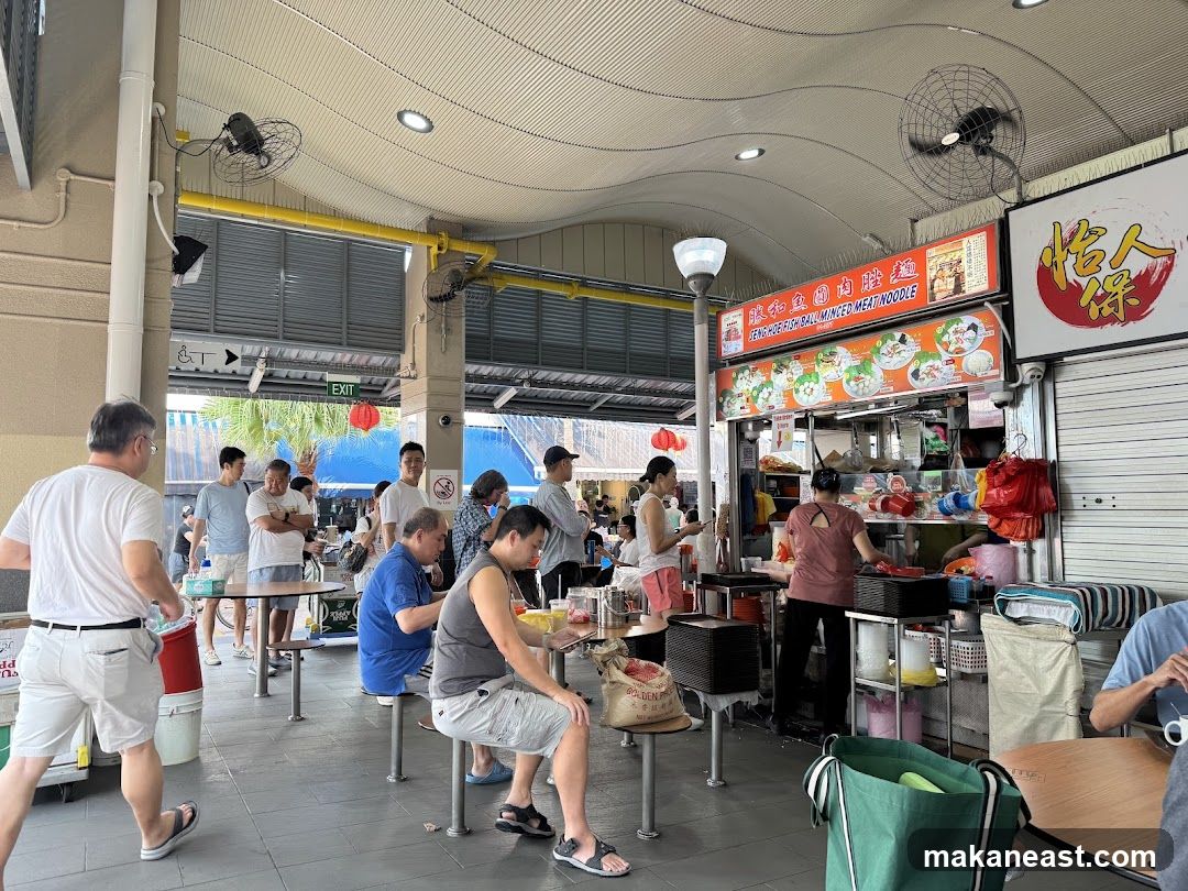 Food Stall with Customers