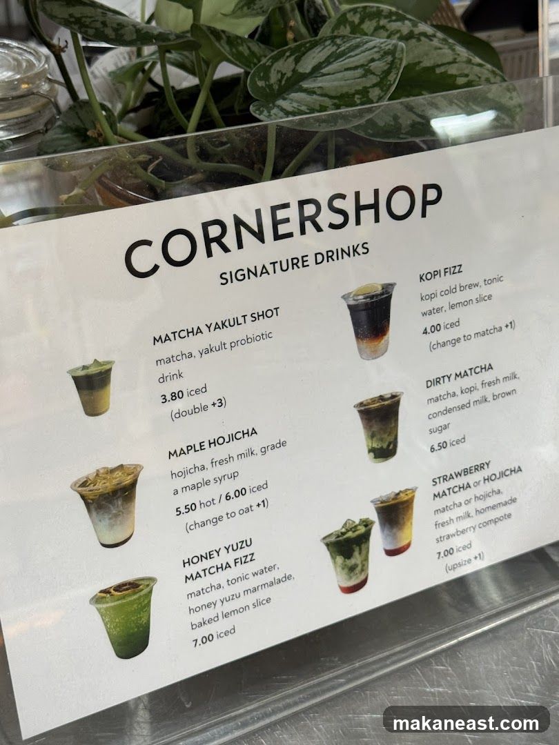CORNERSHOP SIGNATURE DRINKS